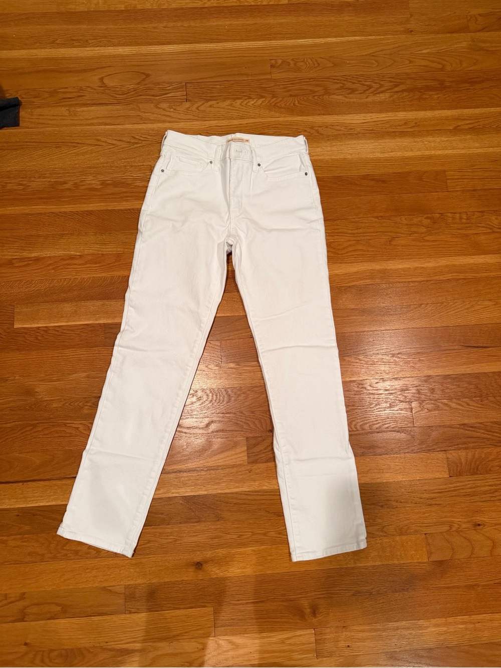 Levi's Women's White Straight-Leg Jeans